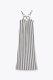 LONG STRIPED DRESS at Zara